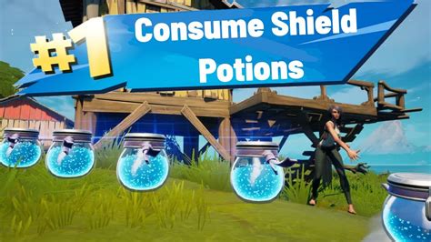 How To Get Easy Shield Potions Consume Shield Potions Fortnite Youtube