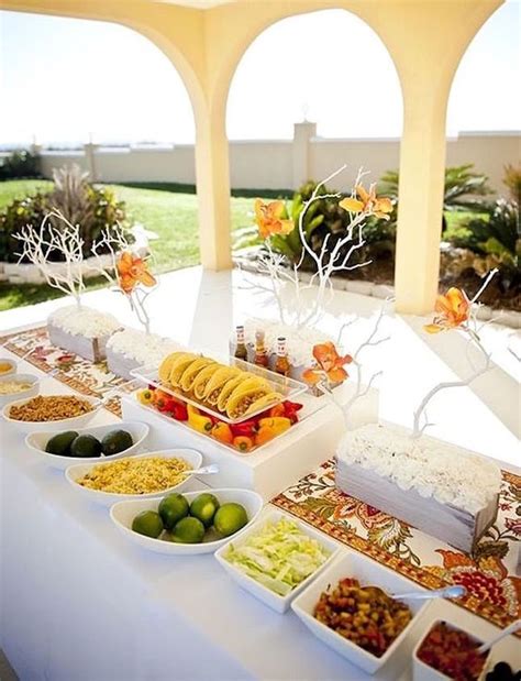 10 Delicious Ways To Serve Tacos At Your Wedding Taco Bar Elegant And Bar