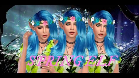 The Sims 4 Cas Spring Elf Collab W Dreamsimmer Youtube