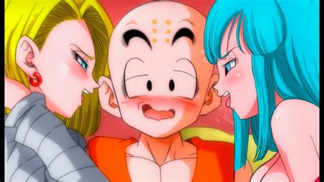 android 18 s reaction when maron wants krillin back youtube