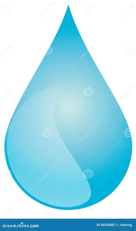 Grande Gota Da água Azul