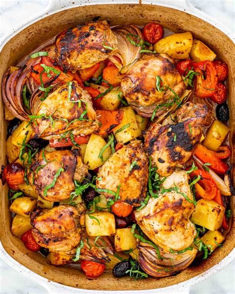 Roasted Chicken And Vegetables Jo Cooks