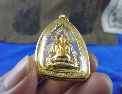 22k Gold Plated Thai Amulet Pendant Necklace Buddha Charms Etsy
