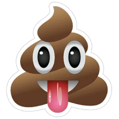 Poop Emoji 33and Wide Vinyl Decal Sticker Gag T Pile Of Poo 547