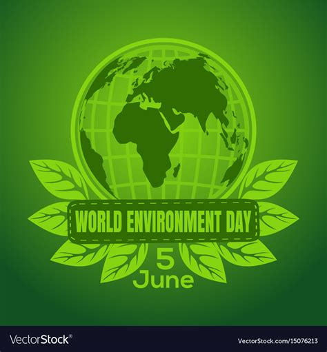 World Environment Day Poster Design Royalty Free Vector