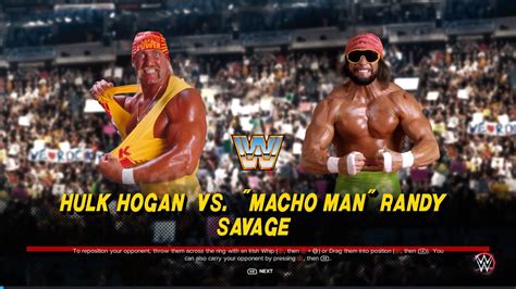 WWE2K23 WWF Hulk Hogan Vs Randy Savage YouTube