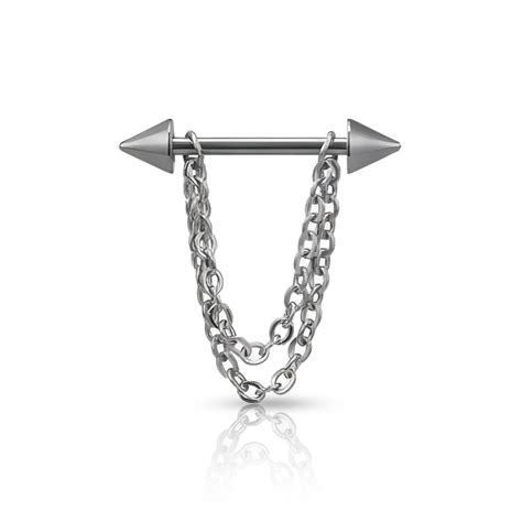 chain nipple piercing ~ infinite piercing