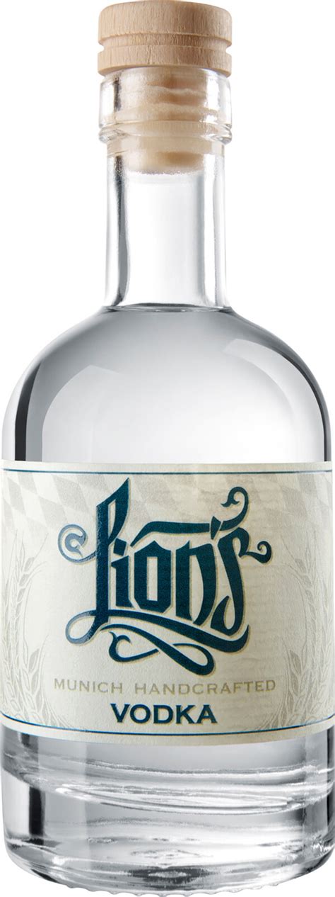 Lions Munich Handcrafted Wodka Bio 01 Liter 42 Vol