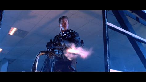 Terminator 2 Judgement Day 1991 Awesome Minigun Scene 1080p