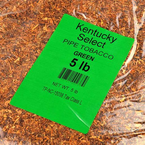 Kentucky Select Green Menthol Pipe Tobacco 5 Lb Bag Tobacco Stock