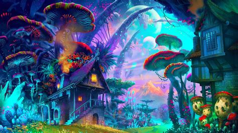 Trippy Forest Wallpaper Images