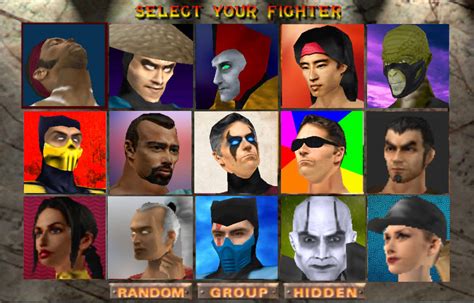 Mortal Kombat 4 Character Select Screen By Shipman84 On Deviantart