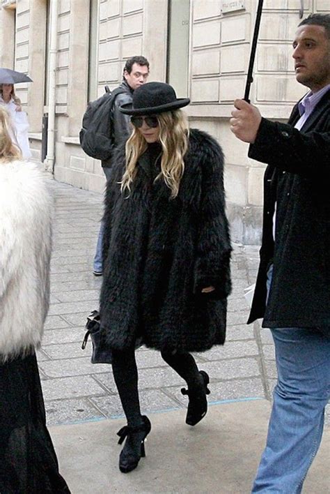Olsens Anonymous Mary Kate Oversized Fur Coat