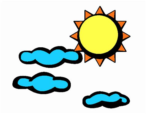 Dibujo De Sol Y Nubes 2 Pintado Por En El Día 26 07 16 A