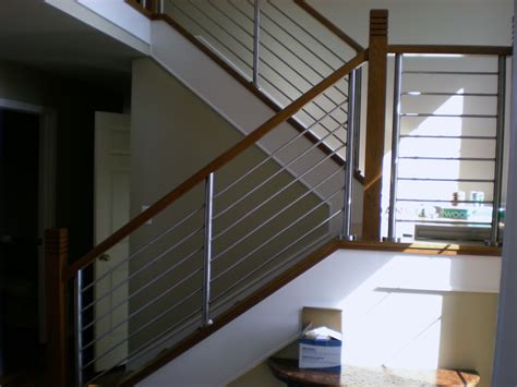 The tempered single pane glass functions as both. Pin by David on Stairs | Steel stair railing, Steel ...