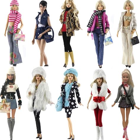 buy nk one set doll dress fashion uniforms cool winter