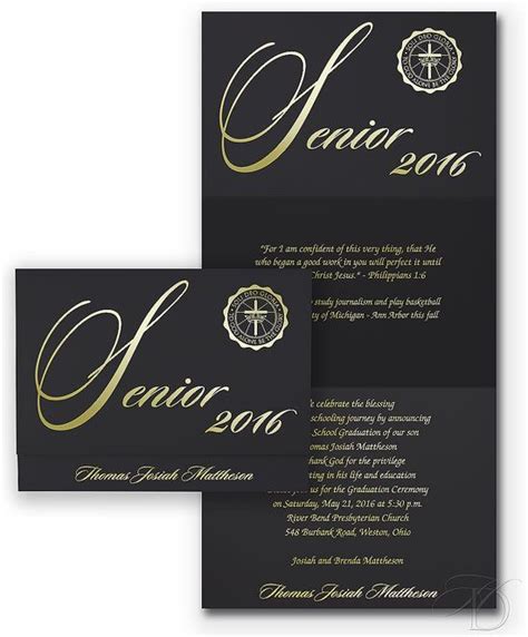 Trifold Graduation Announcement Templates