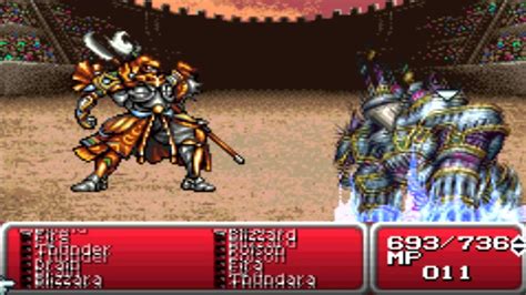 Final Fantasy 6 Advance GBA Boss 33 Gilgamesh YouTube