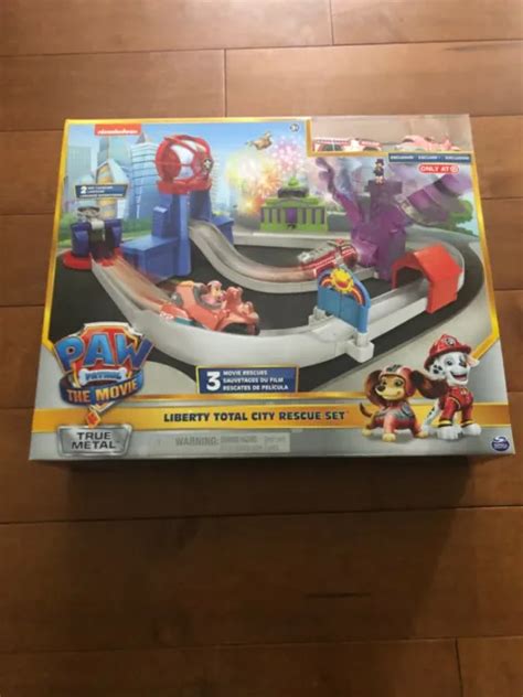 Paw Patrol The Movie True Metal Liberty Total City Rescue Track Set