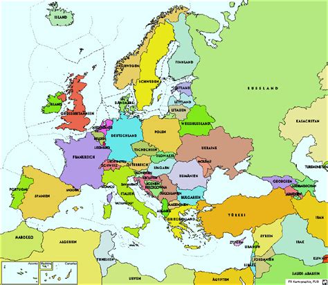 Europa Atlas Karte