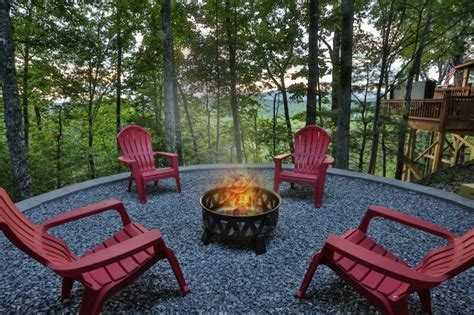Fire Pit Luxury Cabin Rental Vacation Cabin Rustic Log Home