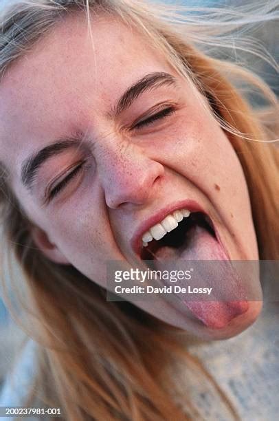 Blonde Girl Tongue Photos And Premium High Res Pictures Getty Images