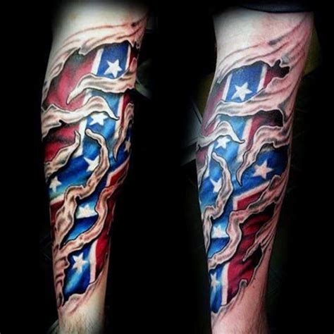 125 Rebel Flag Tattoo With Amazing Design Ideas Wild Tattoo Art