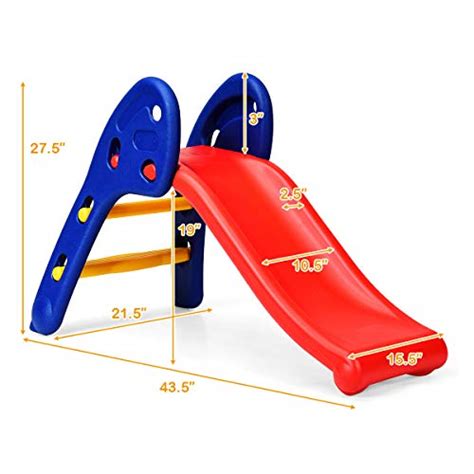 Glacer Toddler Slide Sturdy Folding Baby Slide Playground Slipping