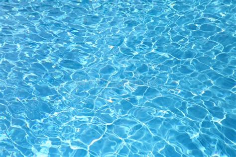 Crystal Clear Blue Water Of Swimming Pool Stock Image Image Of Steps
