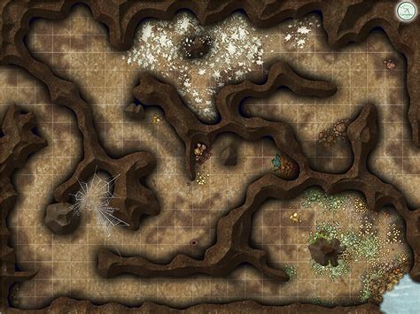Dnd Cave Map Dungeon Ruin Pathfinder Homebrew Battlemap Portal Schley