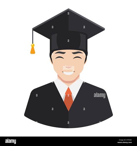 Student Graduate Avatar Diploma Icon Cut Out Stock Images And Pictures