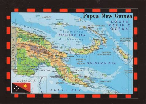 My World In Written And Stamped Postcards Papua New Guinea Port