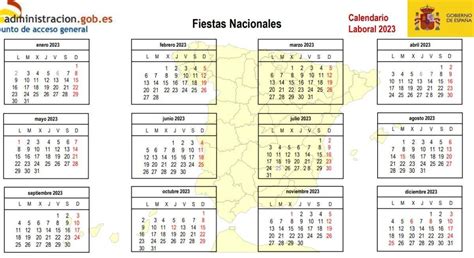 Calendario Laboral 2023 Cuáles Son Los Próximos Festivos En España