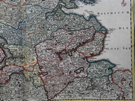 Duchy Of Schleswig Germany Denmark C 1750 Homann Decorative Folio Map