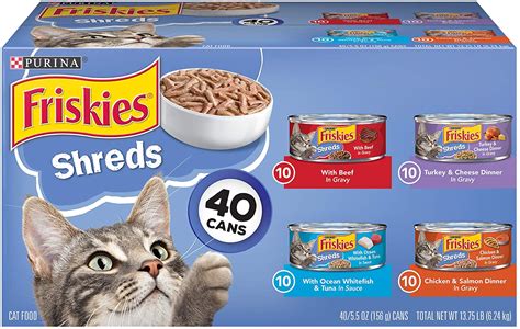Cat feeding amounts vary from product to product based on calorie content and formula. Purina Friskies Canned Wet Cat Food Review | ValueQ