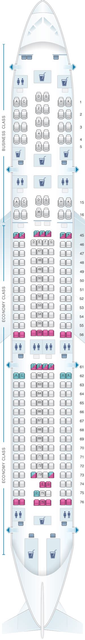 Seat Map South African Airways Airbus A340 300 V1 Seatmaestro