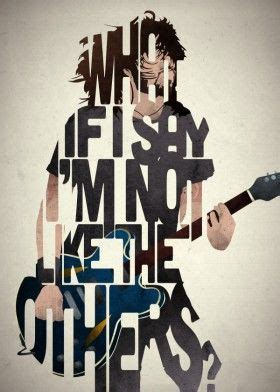 Foo fighters fun facts, quotes and tweets. Lyrical Poster - GNG art