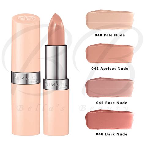 Rimmel Lasting Finish Lipstick Smooth Creamy Nude Collection By Kate