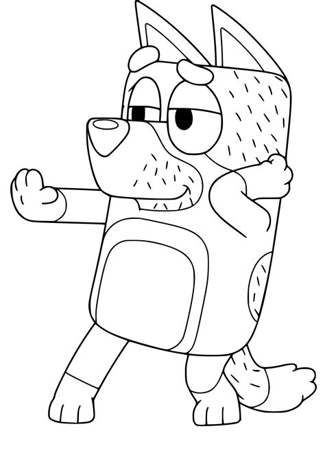 Bluey Coloring Sheets (Bluey, Bingo, Bandit, Chilli) Heeler Family