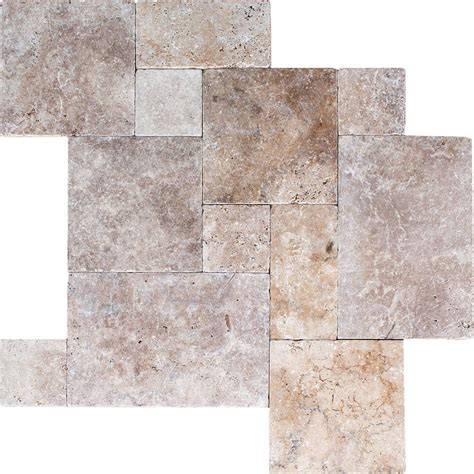 Travertine Tile French Pattern Tile Stained Stained Concrete French