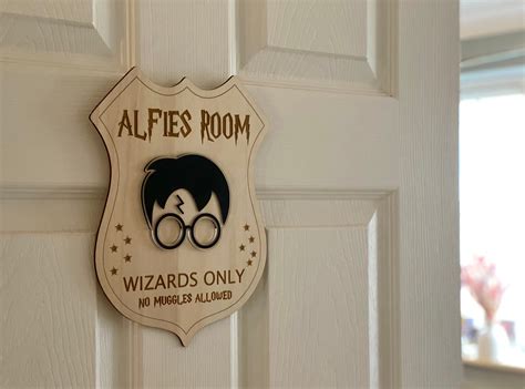 Personalised Harry Potter Style Door Sign For Bedroom Or Etsy