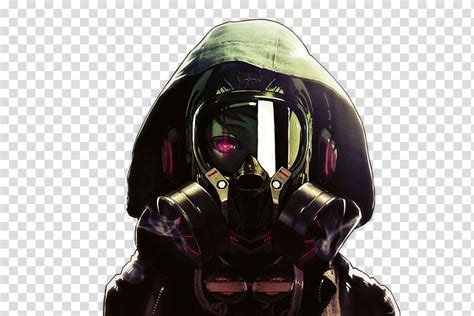 Images Of Anime Girl With Gas Mask And Hoodie