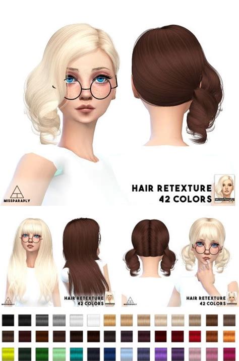 Miss Paraply Hair Retexture Alesso Hairs • Sims 4 Downloads Sims
