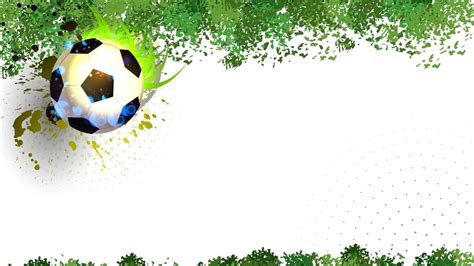 Abstract Nature Green Grass Glow Football Powerpoint Background For
