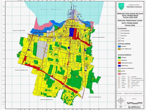 Industri Kota Probolinggo Peta Rencana Tata Ruang Wilayah Kota