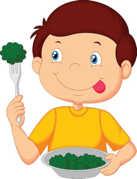 Eat Clipart Child Food Cartoon Boy Eating Png Download Full Size
