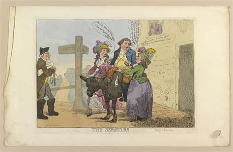 Thomas Rowlandson 1757 1827 The Departure