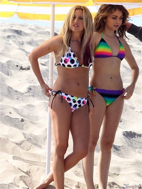 ashley tisdale and sarah hyland modeling op surf bikinis sarah hyland bikini ashley tisdale