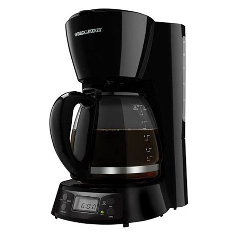 Let the coffee maker and carafe soak for 15 minutes, then turn on the machine to complete the cycle. Black & Decker 12-cup Programmable Coffee Maker