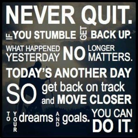 Never Quit Daily Motivational Quote